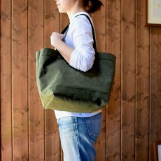 Photo11: EVERYDAY TOTE / Army duck / custom order (11)