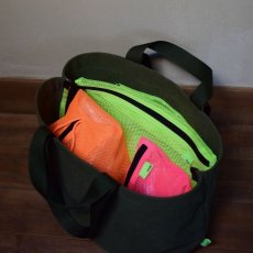 Photo4: MULTI BAG / Neon color mesh (4)