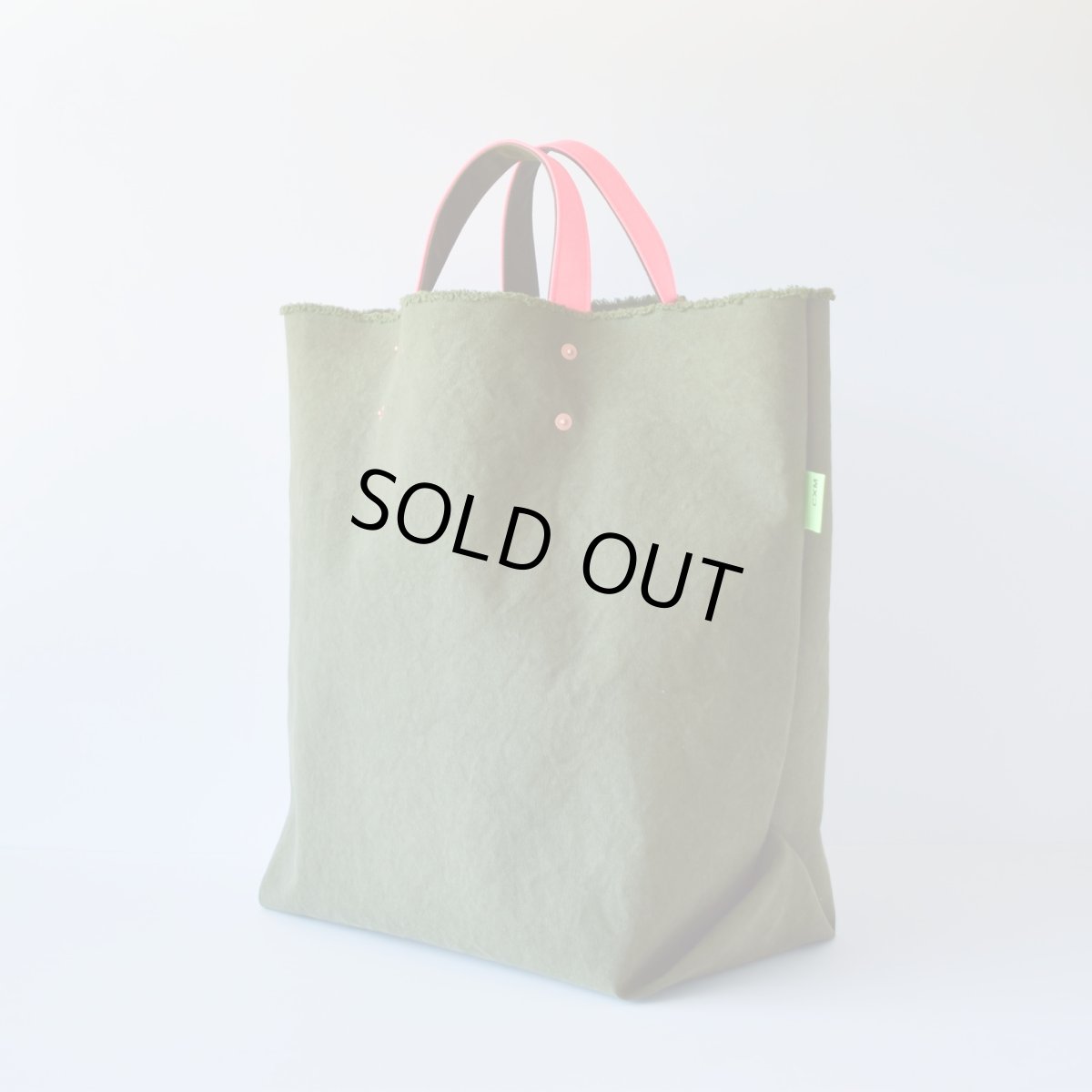 Photo2: EASY TOTE / V.DUCK olive, neon orange (2)