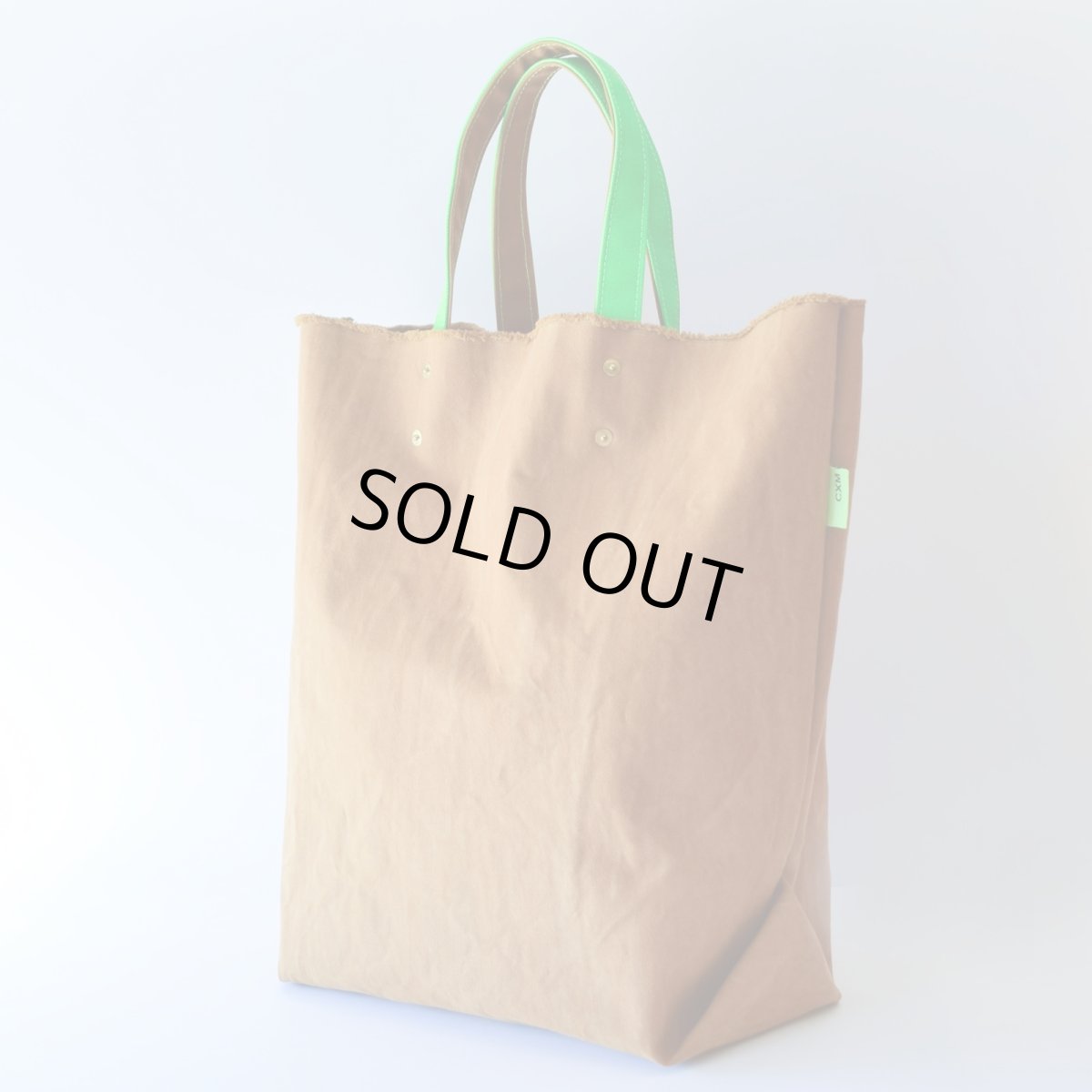 Photo2: EASY TOTE / V.DUCK camel , noen green (2)