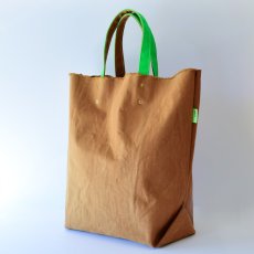 Photo2: EASY TOTE / V.DUCK camel , noen green (2)