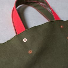 Photo19: EASY TOTE / Large / Army duck / custom order (19)