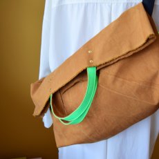 Photo3: EASY 2WAY SHOULDER TOTE  / custom order (3)