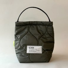 Photo1: PORTER-TOTE / Quilting olive (1)