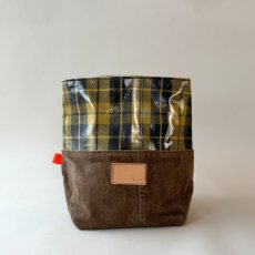 Photo1: PORTER / HALF/ Tartan Check Laminated yellow (1)