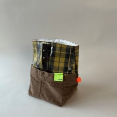 Photo2: PORTER / HALF/ Tartan Check Laminated yellow (2)