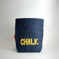 Photo1: PORTER / CHALK PRINT/ Denim indigo (1)