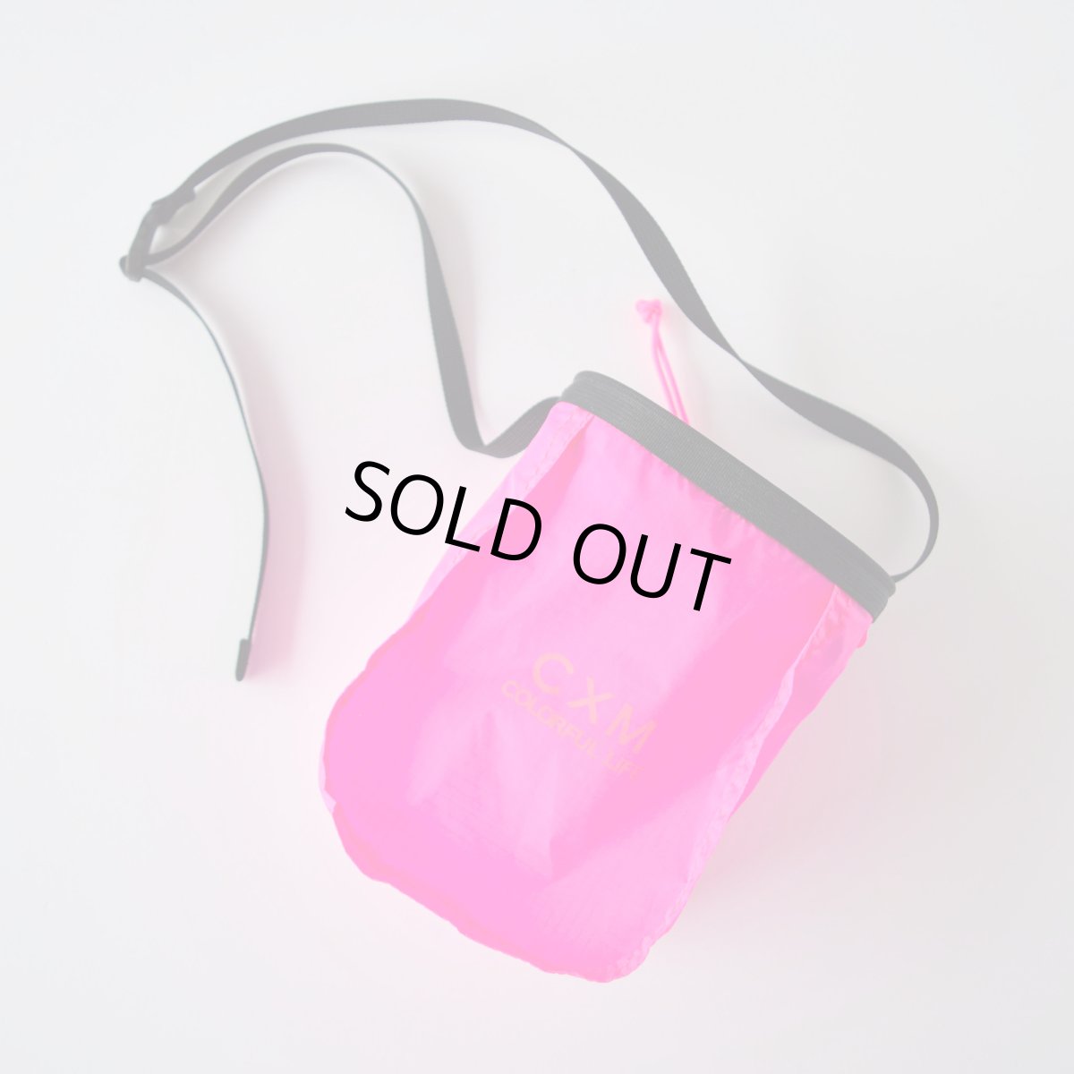Photo1: BELL BAG -Long size / RIP-STOP NYLON / Pink (1)