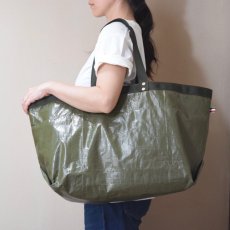 Photo4: EVERYDAY TOTE / Long / Tarpauline / custom order (4)